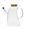 Leak-Proof Glass Oil Pot with Scale - Large Capacity Kitchen Bottle for Oil, Soy Sauce, and Vinegar