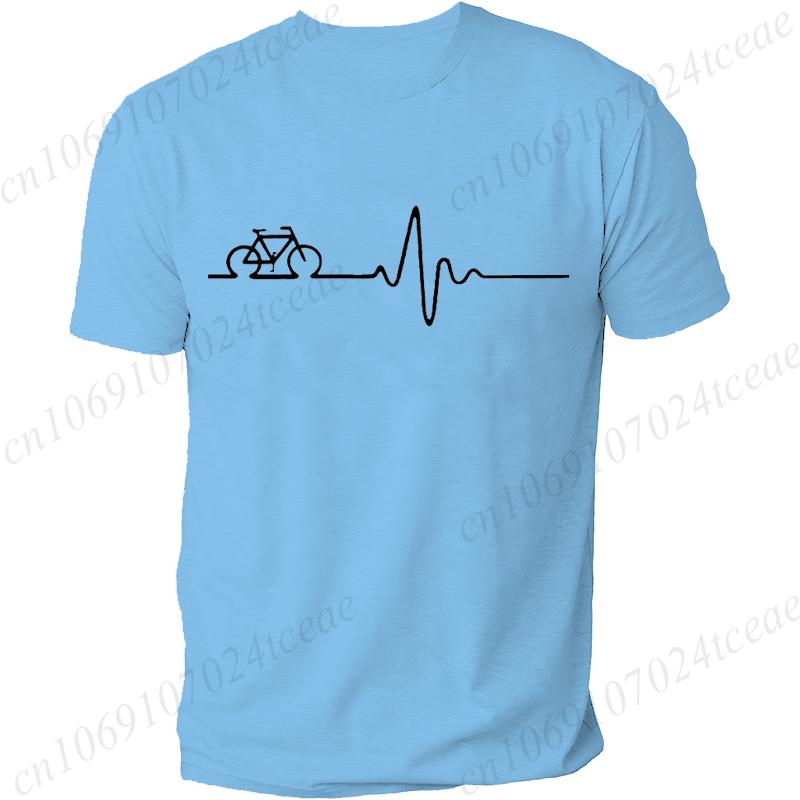 Mens T Shirts Casual Summer Top Tees CYCLING CARDIO Fashion Clothes CYCLIST CYCLE BIKE FITNESS Printed TShirts for Men Clothing
