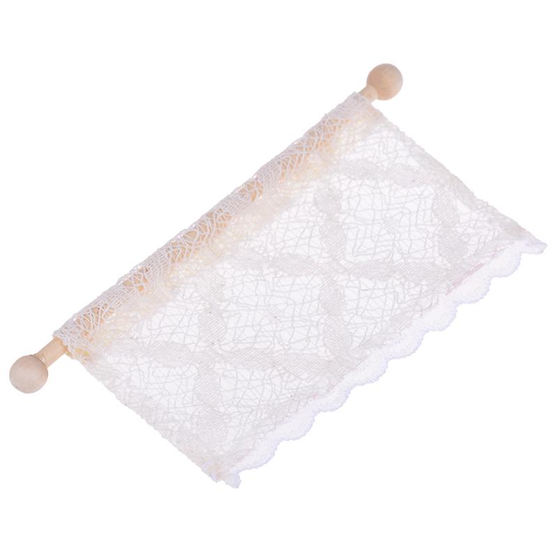 1:12 Dollhouse Curtains Miniature Furniture Accessories Window Valance