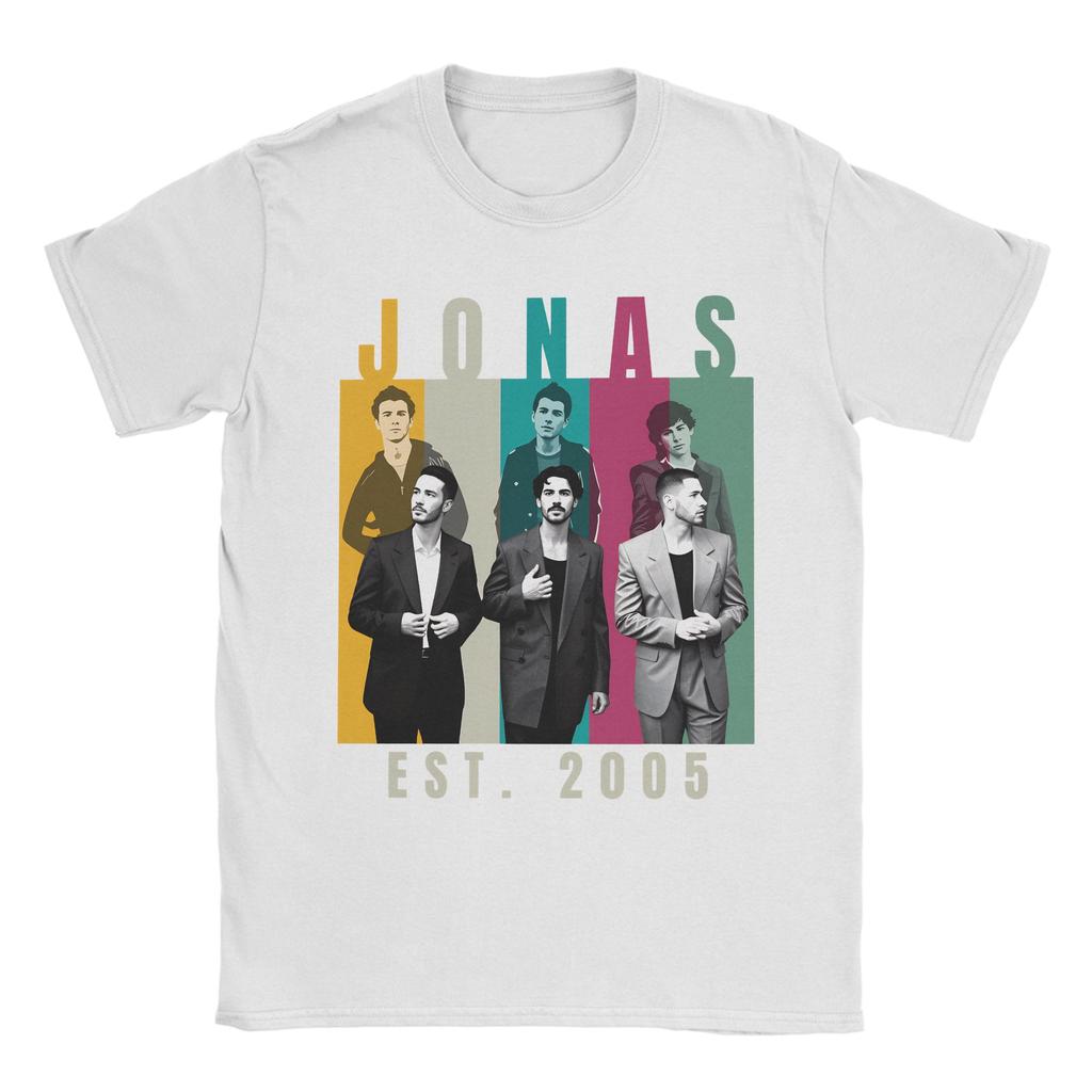 Jonas Brothers Tour T-Shirt Sommer Harajuku T-Shirts Reine Baumwolle Rundhals Große Größen 5XL Oberteile Kurzarm Ästhetisches T-Shirt