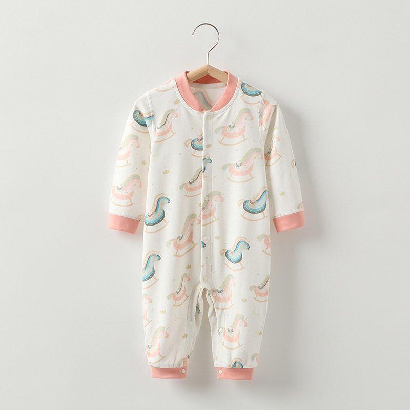 In-Stock Newborn Baby Romper Spring/Summer/Autumn Set Clothing Newborn Sleepwear Unisex Baby Onesie