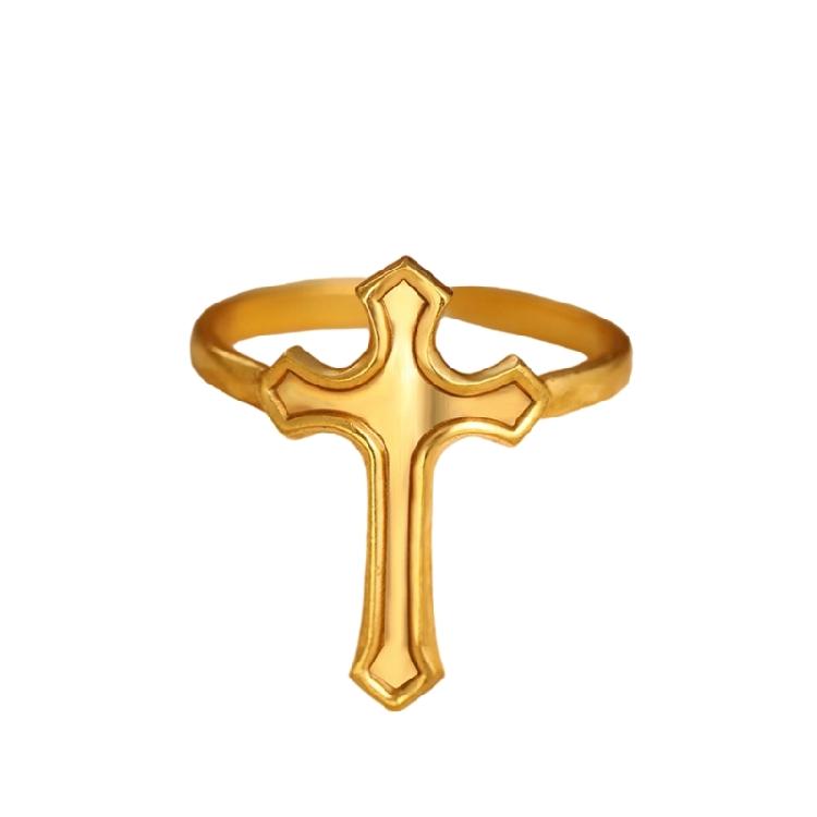 Simple Yet Stylish Adjustable Crosses Rings Stainless Steel Unisex Designs for Everyday