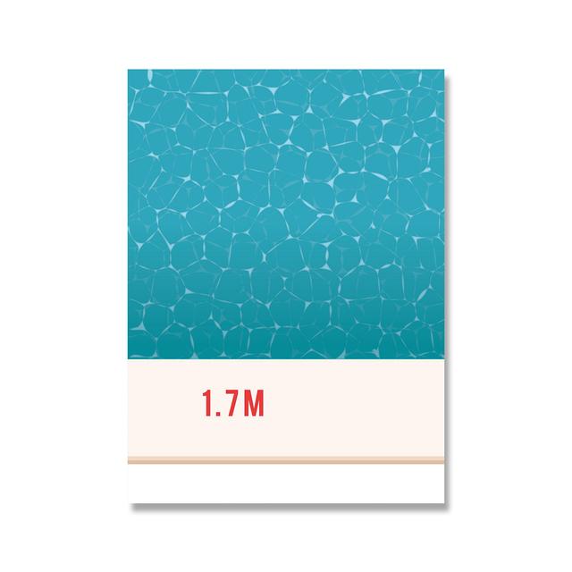 Minimalist Swimming Pool Poster Print Miami Ocean View Canvas Painting Summer Beach Wall Art Pictures for Living Room Home Decor
