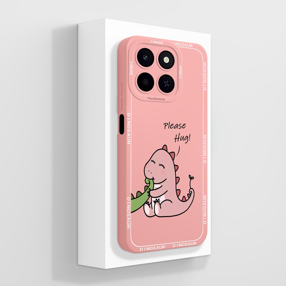 For Honor X6C Phone Case Cute Panda Soft Back Cover High Quality Liquid Silicone Anti Drop Funda Lightweight Couple Bumper Gift