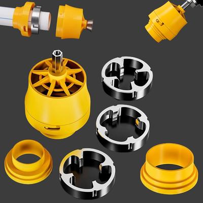 Kit de Taraudeuse pour Filetage de Tuyaux PVC Interne et Externe 1/2", 3/4", 1", Kit de Taraudeuse pour Tuyaux Compatible avec Perceuse Électrique avec Différentes Tailles de Filières