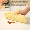 Coral Velvet Hanging Towel Leaf Shape Hand Towel, Soft Absorbent with Loop, Cute Maple Ginkgo Design for Kitchen Bathroom Drying Decor