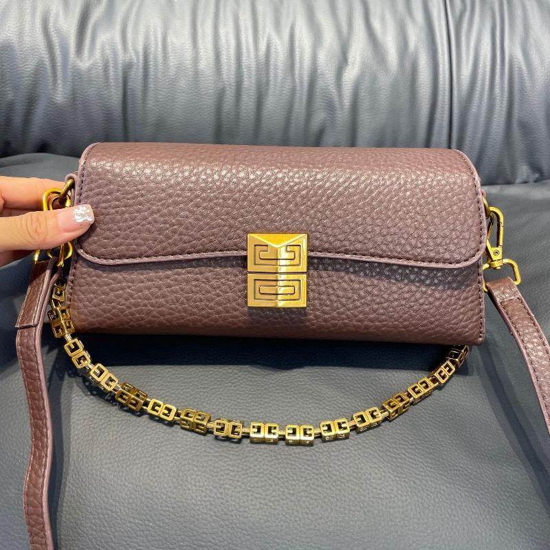 

New chain baguette bag fashionable retro shoulder messenger bag niche versatile women s bag