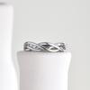 Fashion Twist Rings for Women,Silver Color Simple Stylish Girls Wedding Party Accessories,Daily Versatile Adjustable Jewelry