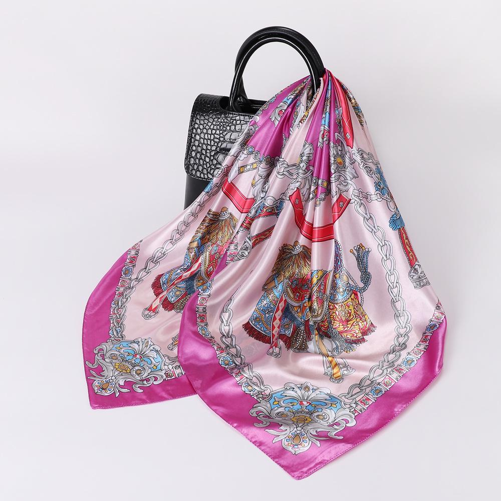 Hochwertige, luxuriöse Seidenschals, Stirnband, Schals, Halstuch für Damen, Ketten-Seidenschal, dekorativer Schal für Damen