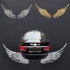 Alloy Metal Car Decoration 3D Angel Wings Window Bumper Body Badge Emblem Sticker Decal