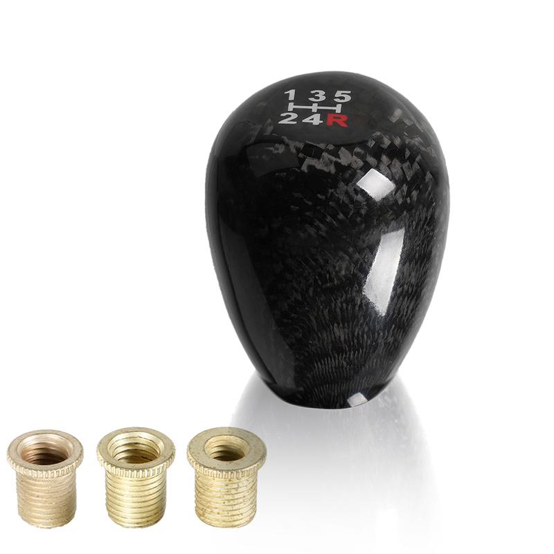 Universal 5/6 Speed Racing Carbon Fiber Gear Stick Handball Gear Shift Knob Manual Transmission Shifter Lever Knob SFN117