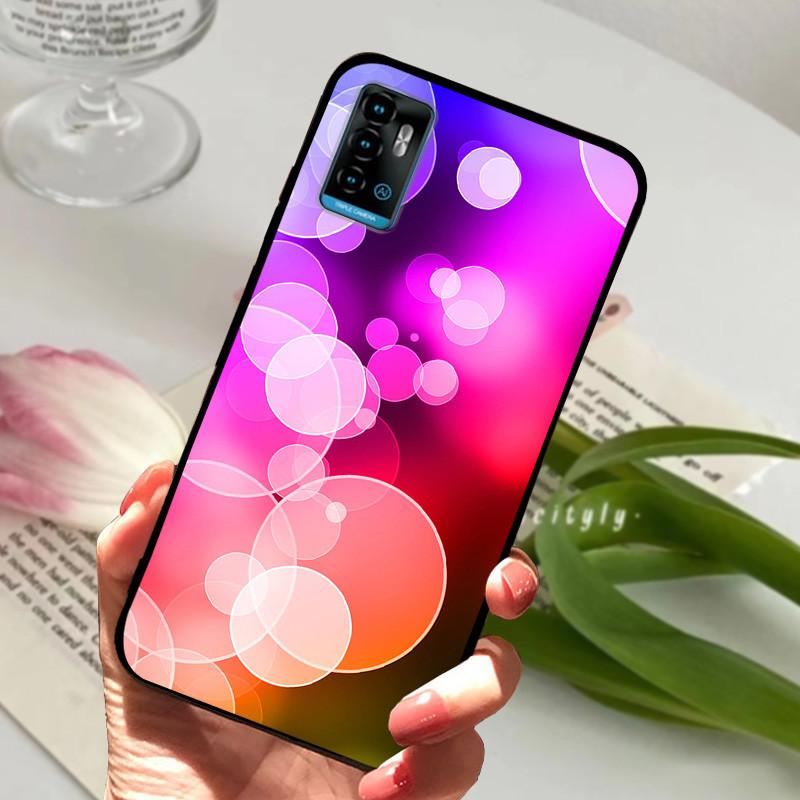 Case For ZTE A71 Coque A 71 Marble TPU Soft Silicone Funda Phone Case For ZTE Blade A71 a71 Shockproof Animals Cover Capa Bumper