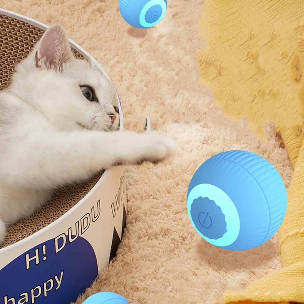Smart Cat Toys Automatic Rolling Ball Electric Cat Toys Interactive For Cats Training Self-moving Cat Toys For Indoor Playing