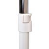 Otto White Freestanding Clothes Rack On Wheels - Single