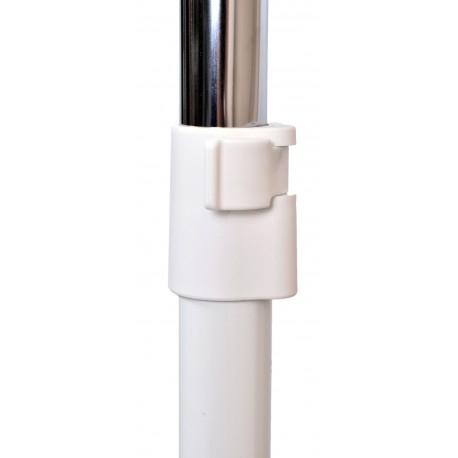 Otto White Freestanding Clothes Rack On Wheels - Single