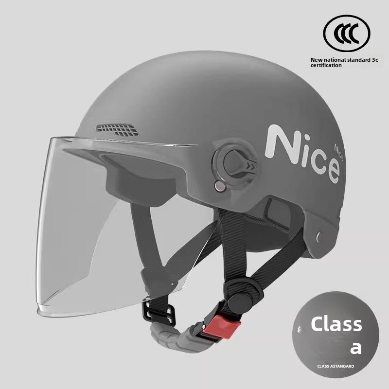 Electric Vehicle Helmet Men and Women Large Summer Breathable Four Seasons Universal Safety Helmet Half Helmet