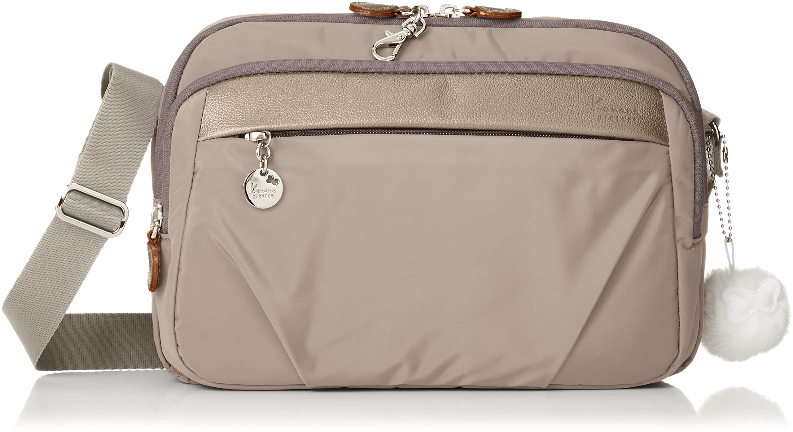 

Сумка через плечо с карманом B5 Размер Многофункциональная Серо-бежевая [Проект Канана] PJ1-4th Anti-Virus Женская № 67642