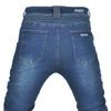 Cross-border explosion, motorcycle jeans, classic old cow with cover retro locomotive off-road high-waisted straight cycling pants