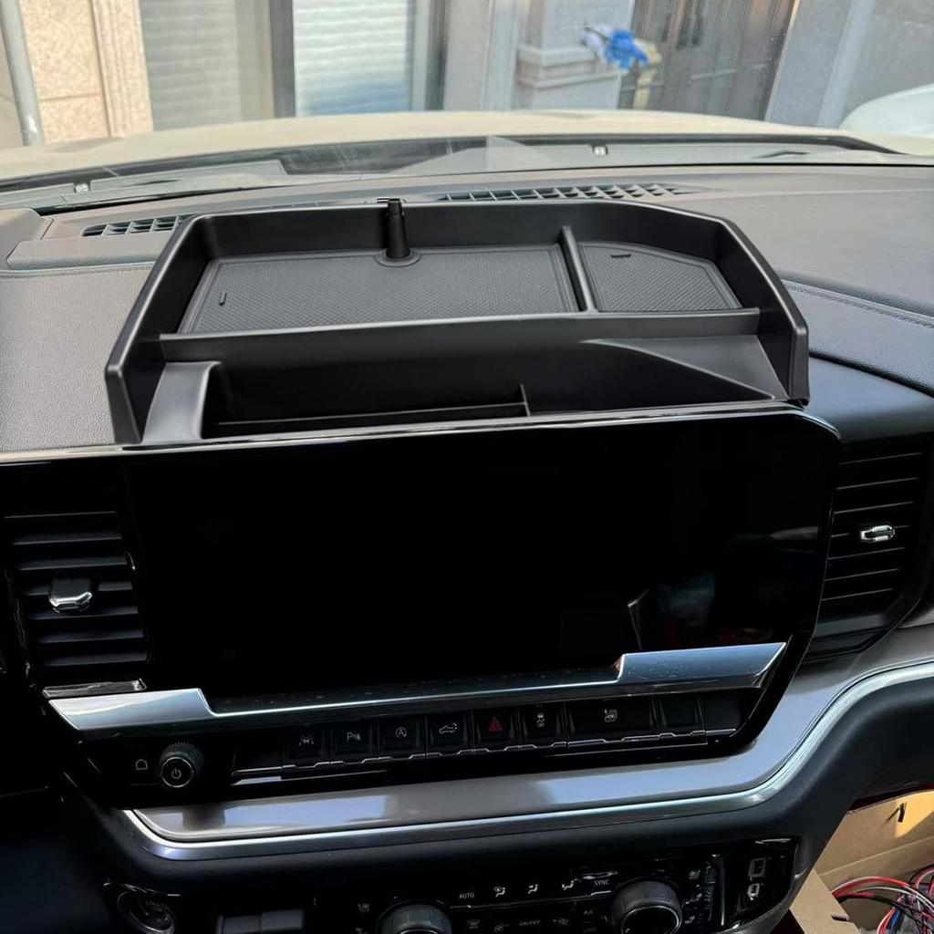 Center Console Dashboard Organizer for -2024 2025 Chevy Silverado/GMC Sierra 1500 Accessories and 24-25 Silverado/Sierra 2500HD/3500HD, Dash Storage