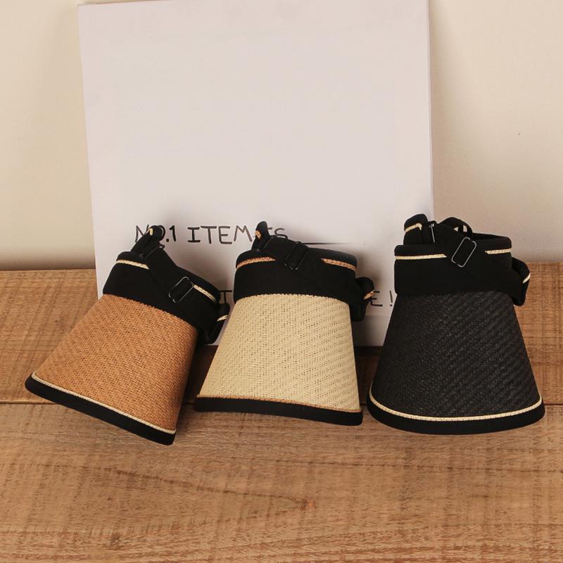 Barn Pojkar och Flickor Halmhatt Solskyddsmössa UV-skydd Tom topphatt