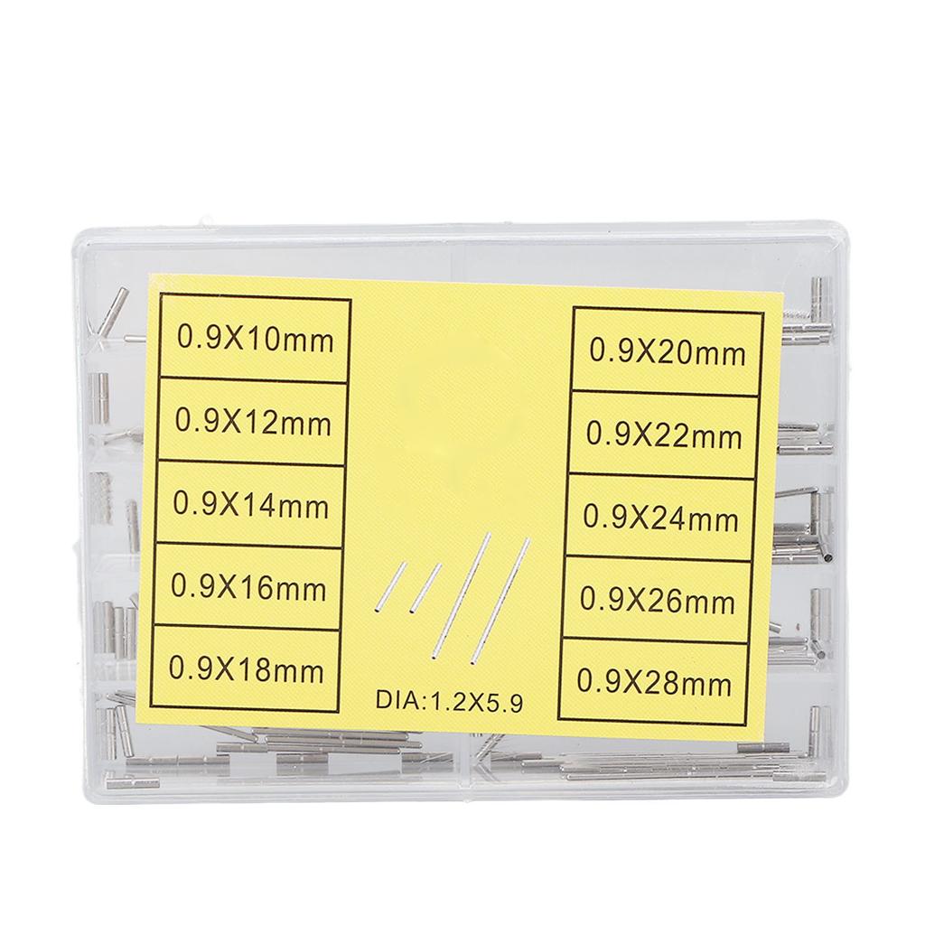 Professional Watch Tube Bar Steel Watchband Strap Clasp Link Pin Connecting Shaft 0.9x1.2mm
