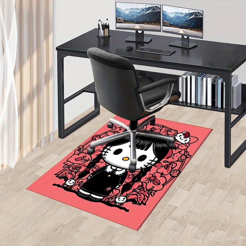 

Office Carpet Sanrio Gothic Hello Kitty, Alternative Sanrio, Dark KawaiiSoft Thick Printed Carpet, Non-Slip Entryway Mat for Bathroom, Livin 60cm by 90cm