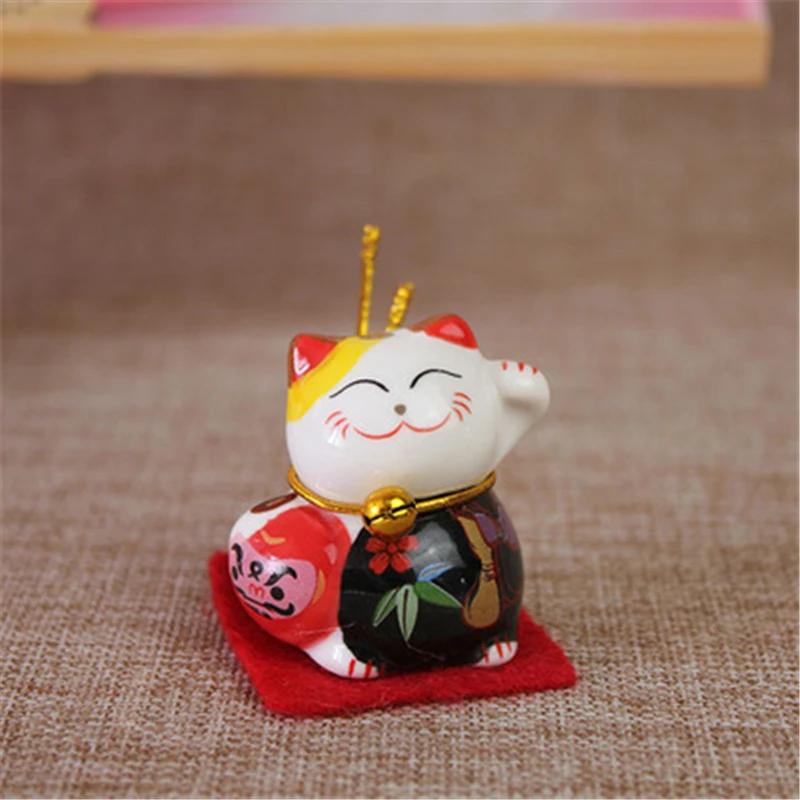 

Украшение стола Украшения для дома Украшения для автомобиля Мини-кошка удачи Разноцветная расписанная вручную кошка Милые креативные украшения29-56