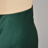 High Waist Satin Solid Color Split Long Bustier Skirt