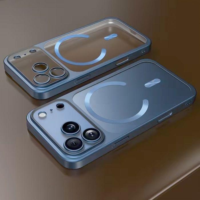 Coque pour iPhone 18 Pro, Anti-Rayures avec Protection Caméra et Cercle Magnétique - Bleu
