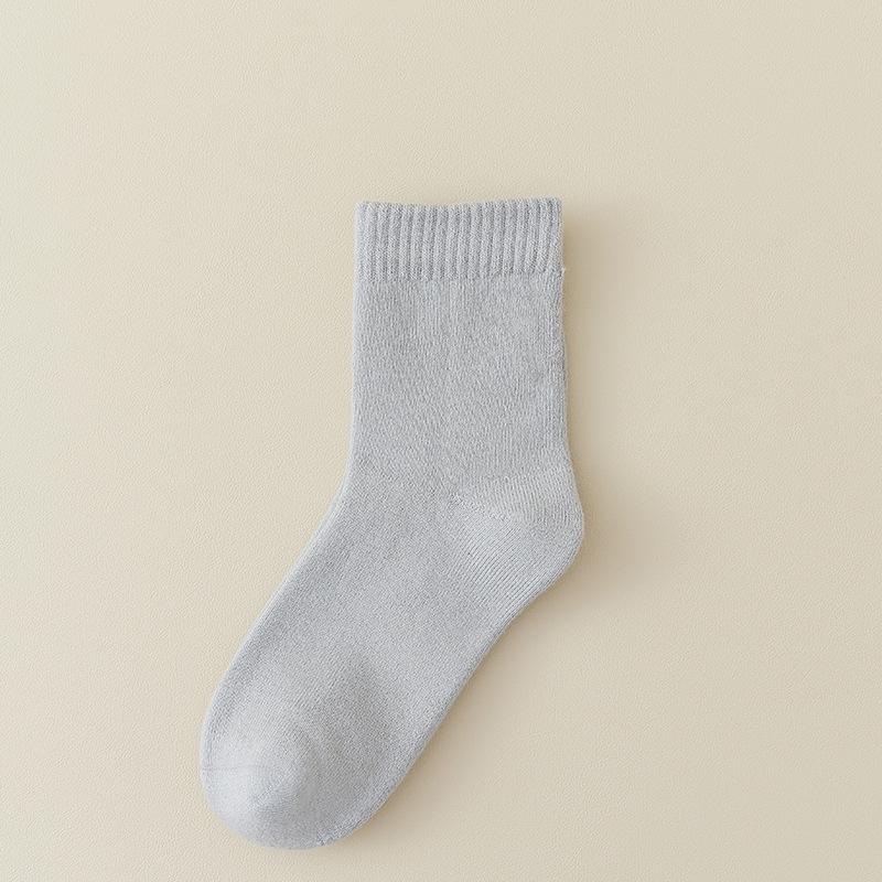 Female Autumn and Winter Plus Velvet and Thick Type Warm Wool Ring Sleep In The Tube Socks