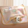 Winter Velvet Pet Sleeping Warm Blanket with Paw/Dot/Bone Pattern, Dog Cat Washing Towel, Fleece Soft Pet Blanket Pet Bed Mat