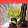 Vintage Inspired Small Square Bag Fashionable Casual Pu Leather Shoulder Bag In Black Green White Rose Pink And Khaki