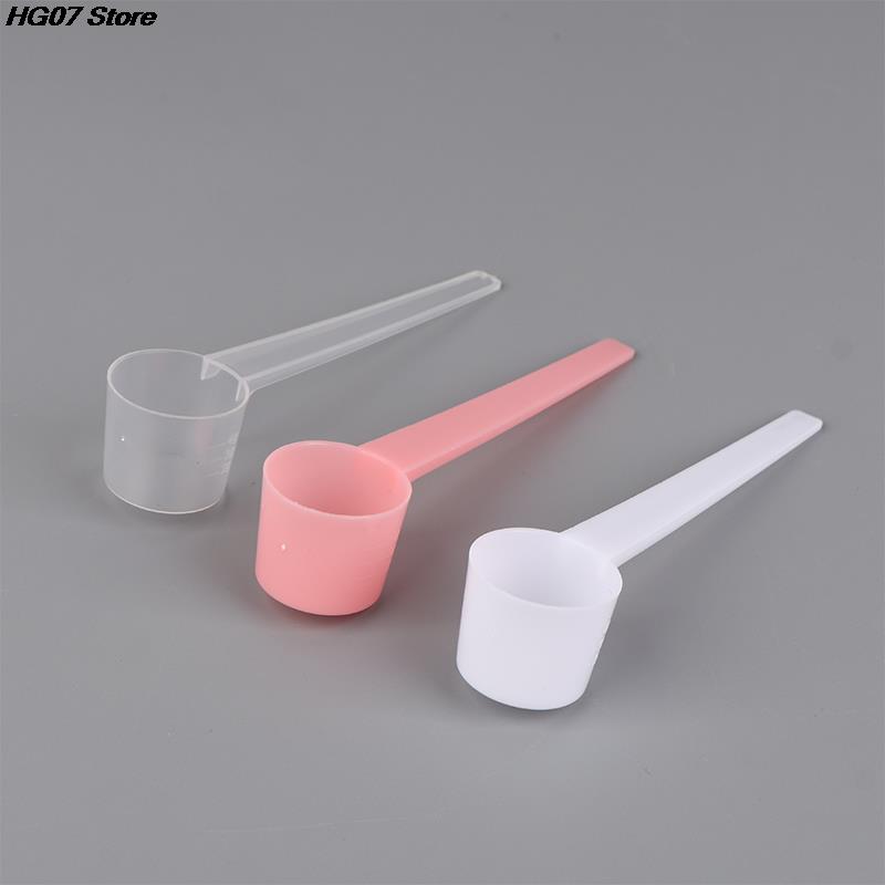 10Pcs 5g Reusable Food Grade Spoon Plastic Measuring Scoop PP Measure Spoon Milk Coffee Teaspoon Milk Powder Kitchen