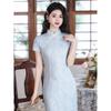 New Chinese national style retro cheongsam young 1011 spring and summer thin daily elegant high-end cheongsam skirt