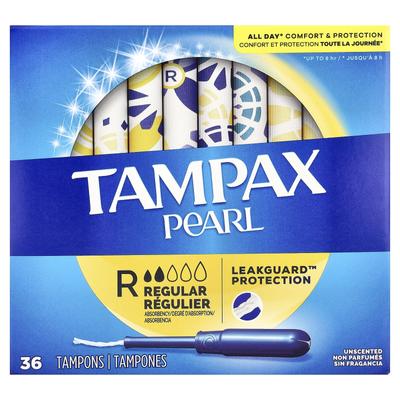 Pearl, Regular, ohne Duft, 36 Tampons