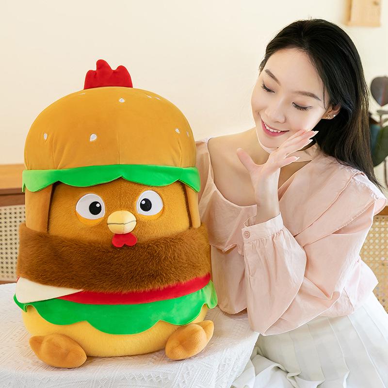 

Милая плюшевая игрушка в виде гамбургера с курицей - Большая подушка для сна или подарок 35 cm (0.37 kg)