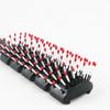 Men Plastic Vent Hair Brush Comb Anti-Static Massage Care Ribs Back Curly Styling Salon Nine-Row