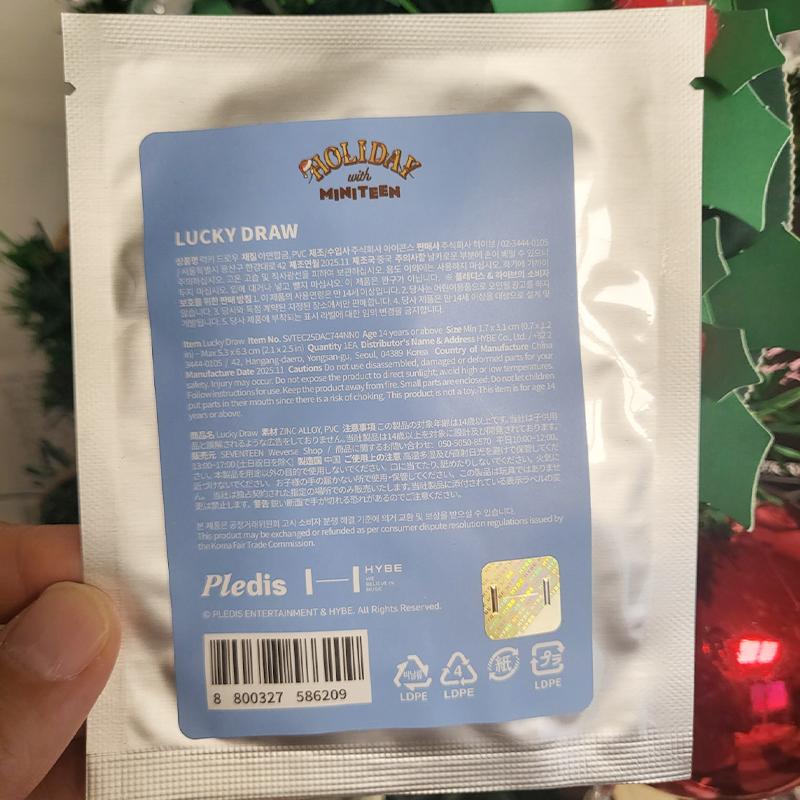 SEVENTEEN ‘HOLIDAY with MINITEEN’ Поп-ап Официальный Мерч 04) Lucky Draw (1ea)