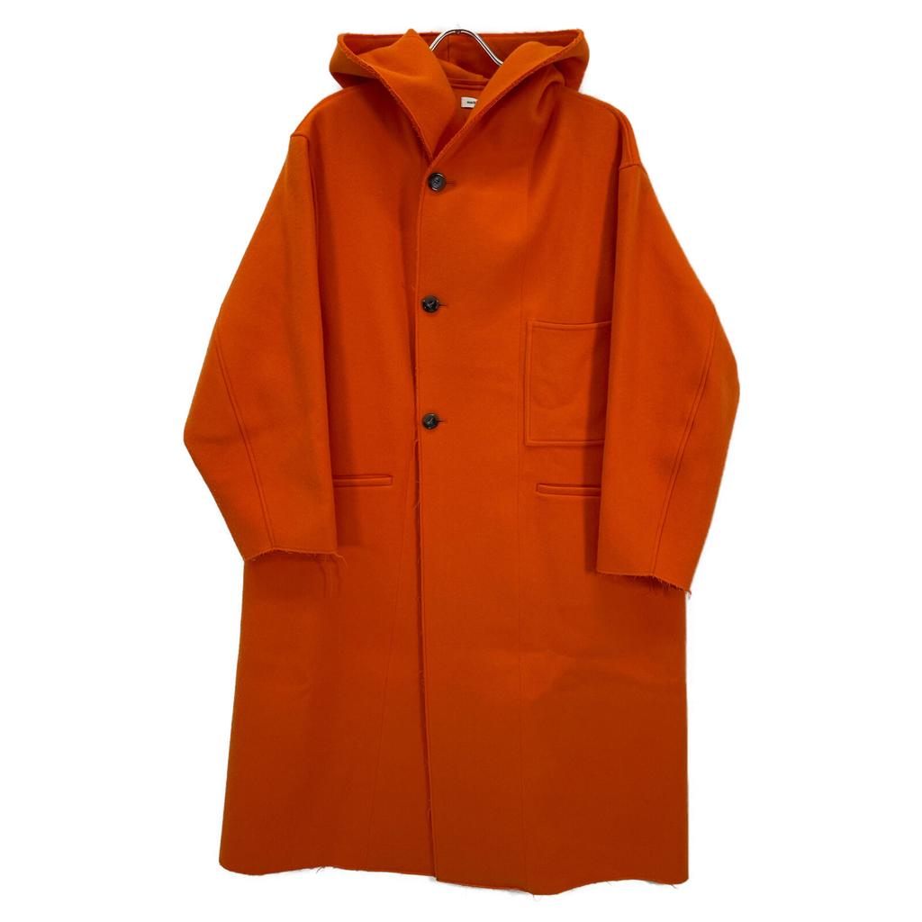 MAISON SPECIAL Orange 21212165112 River Melton Hooded Coat coat F OrangeUsed
