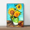 Van Gogh Sunflower Wall Art Poster Monet Abstract Vintage Mural Modern Home Decor Canvas Pictures Prints Living Room Decorate