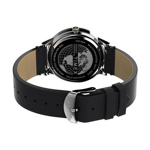 Timex Men's Waterbury Traditional, Black/White/Stainless Steel. One Size, 40mm Waterbury Classic Watch.