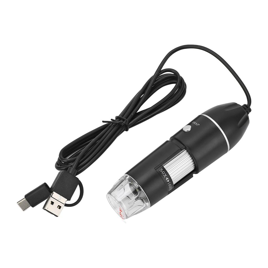3 in 1 Digitalmikroskop USB-Anschluss HD 1600X Kabelgebundenes Handheld-Tragbares Vergrößerungsmikroskop für IOS