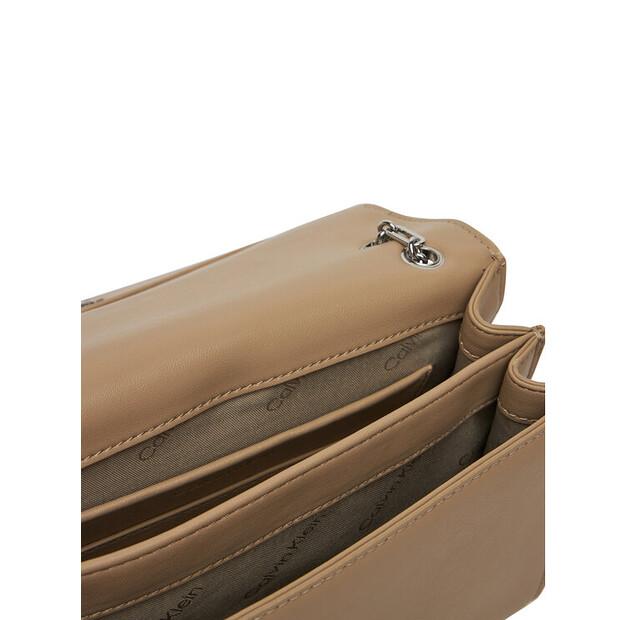 Handbag Calvin Klein Ck Medium Conv Chain Bag K60K612810 Beige