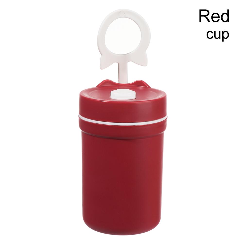 Dinnerware With Compartment Wheat Straw Material Bento Storage Lunch Box Food Container Leak Proof red-cup