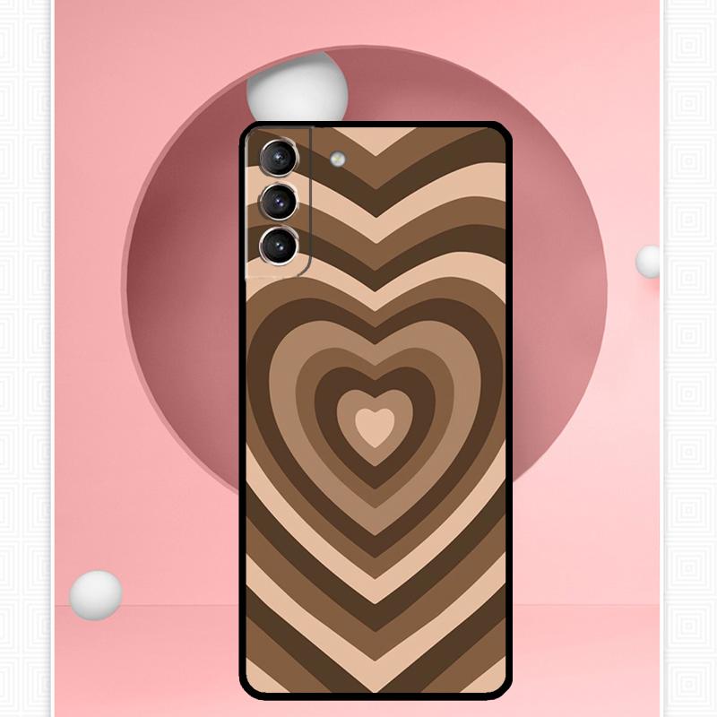 Colorful Heart Circle Love Case For Samsung Galaxy S25 Ultra S20 S21 S22 S23 S24 Ultra S9 S10 Plus S25 FE Cover Funda