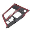 Car Gear Shift Panel Cover Decoration Trim Styling Carbon Fiber Silver For Peugeot 3008 GT 5008 2016- 2018 For Left Hand Driver
