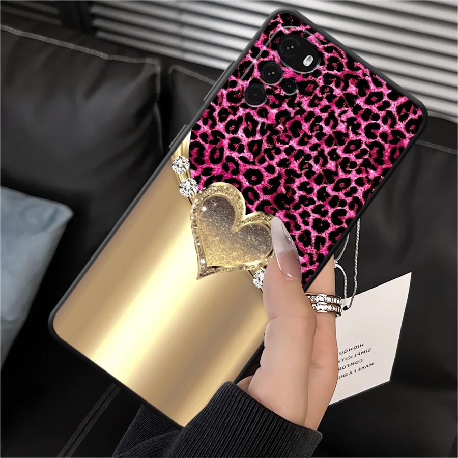 

Case for Motorola Moto Edge 20 Pro 30 Lite G22 Edge40 G50 G53 G30 G52 G60s G32 G51 G73 G71 Phone Cover Creative Leopard Print Motorola Moto G60S