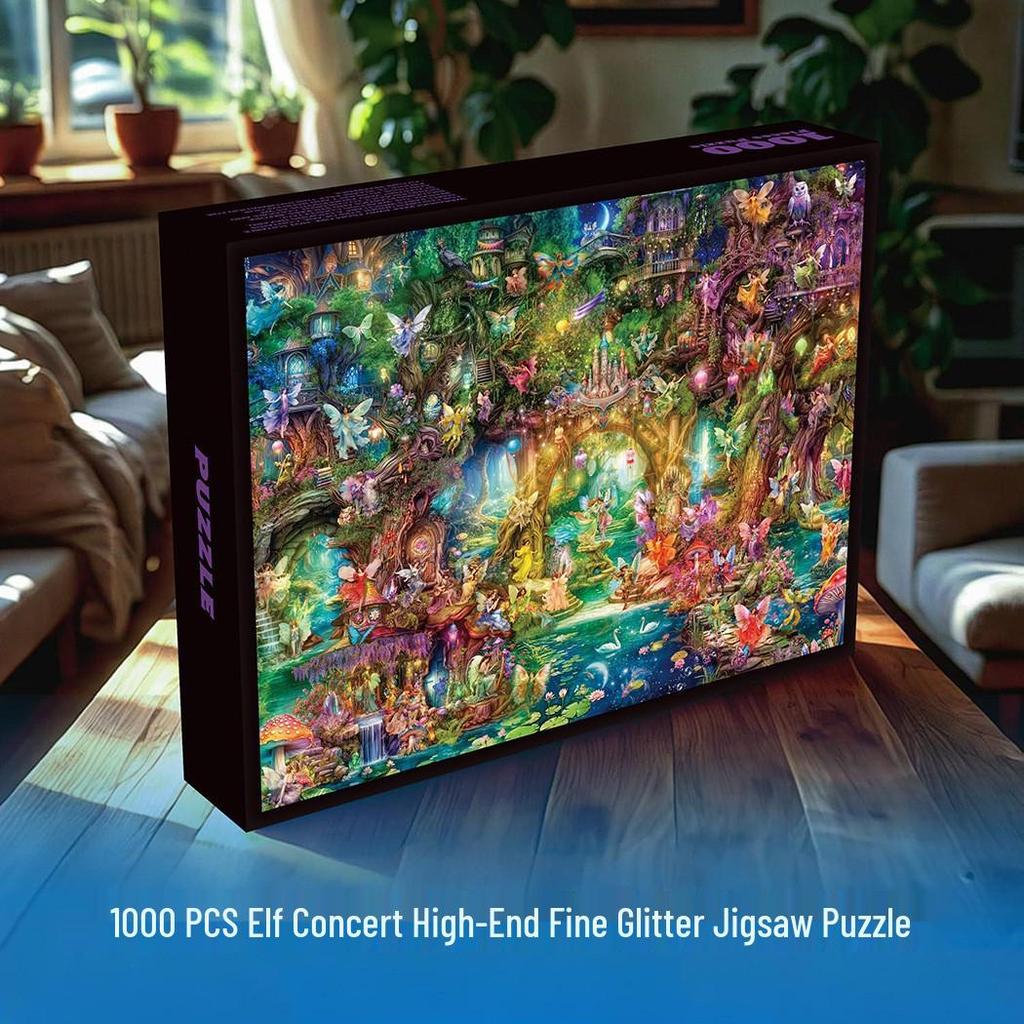In Stock 1000-Piece High-Quality Challenging Jigsaw Puzzle for Adults - Customizable