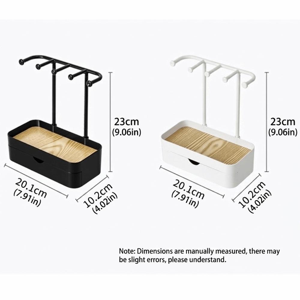 Portable Jewelry Display Holder Double Layer Jewelry Storage Rack Jewelry Organizer  Home Display
