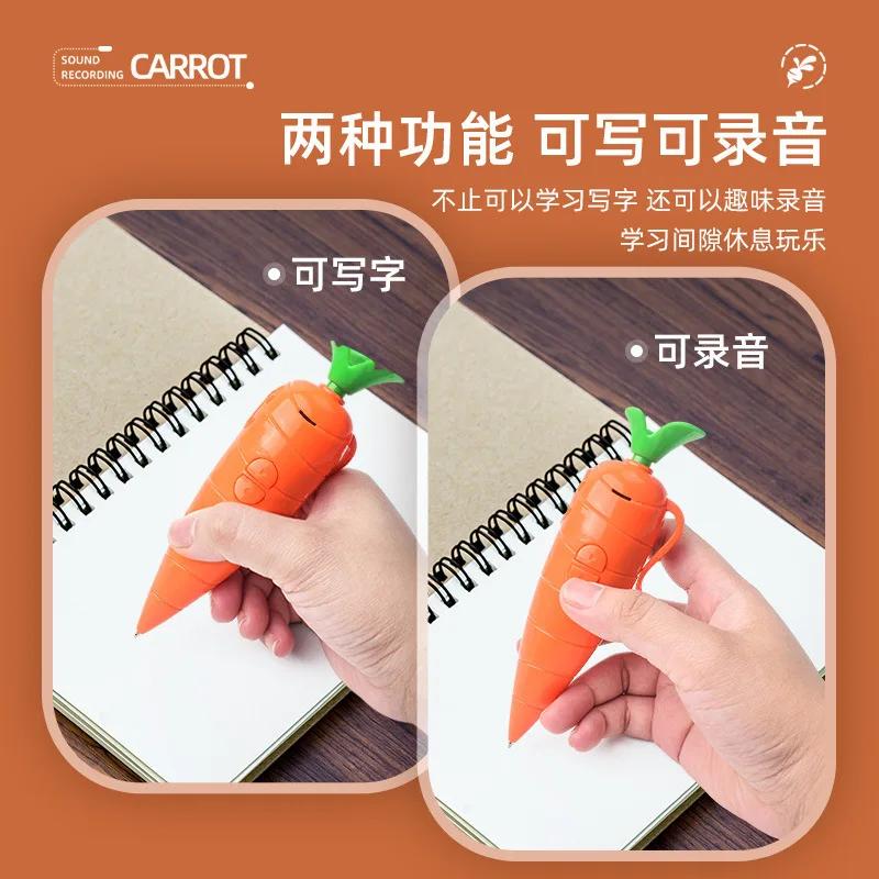 New Movie Cute Carrot Recording Pen Gary Snake Venom Cleaning Pen Toy Ballpoint Pen Dedicated Recorder Surprise Gift For Boys
